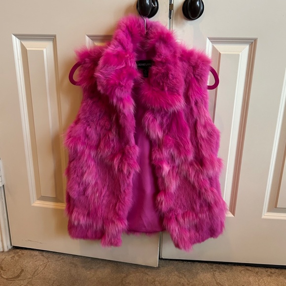 Adrienne Landau Pink Fur Vest - Picture 2 of 5